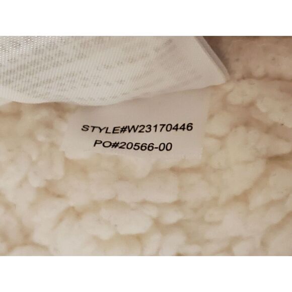 PRANA W's Diva Sherpa Lined Full Zip Insulated Jacket Size Large L White - Picture 9 of 9